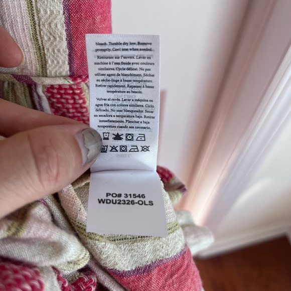 FAHERTY Lanai Linen Dress in Sol Stripe. SZ LG NWT MSRP $198 Backyard BBQ Flowy - Picture 12 of 12